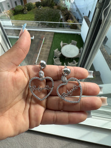 Baby Girl Heart Earrings