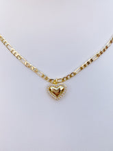 Load image into Gallery viewer, Love Heart Figaro  Necklace