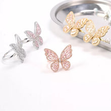 Load image into Gallery viewer, Gold Butterfly Ring