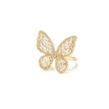 Load image into Gallery viewer, Gold Butterfly Ring