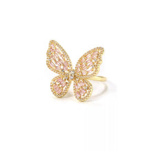 Load image into Gallery viewer, Gold Butterfly Ring