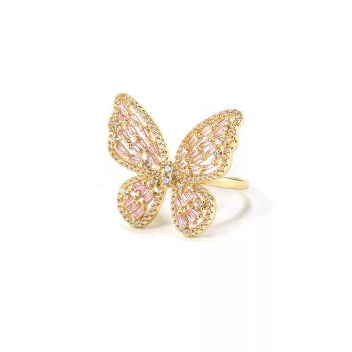 Gold Butterfly Ring