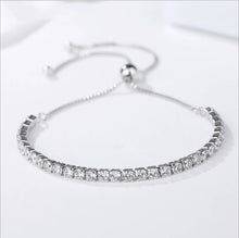 Load image into Gallery viewer, Sparkling Tennis Bracelet / sterling silver